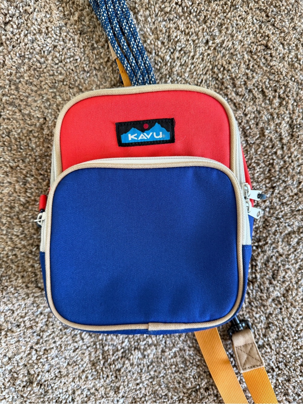 KAVU Pescadero Sling in Red & Blue
